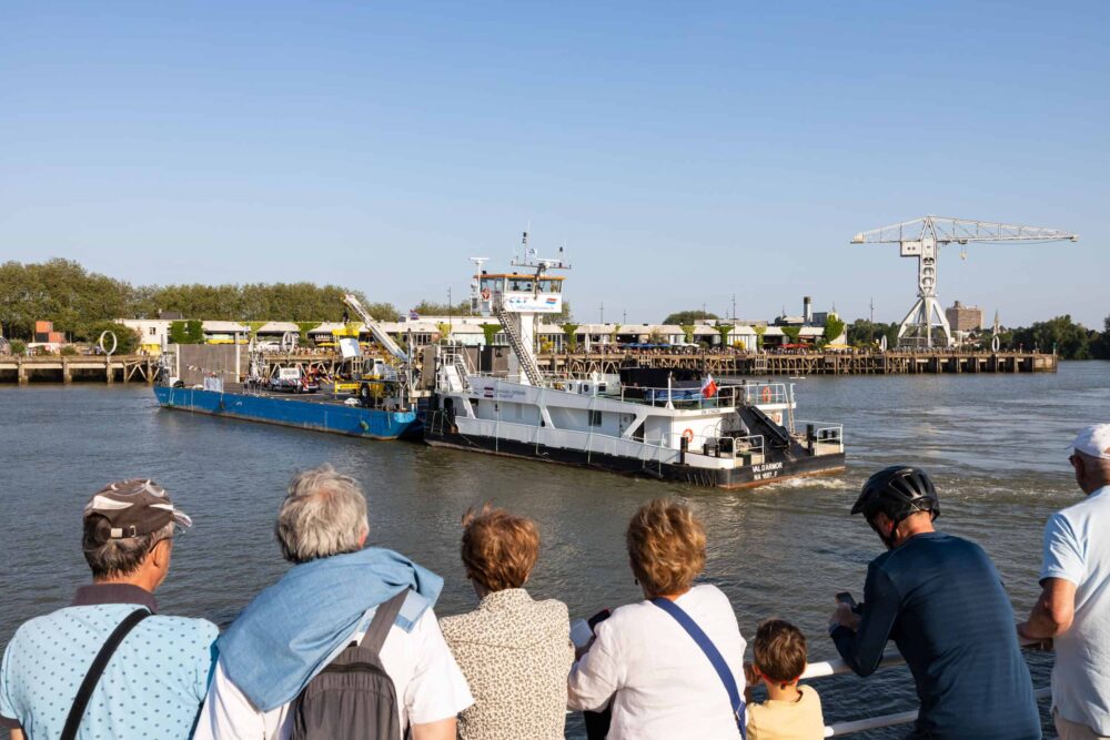 Arrivée de la parade nautique à Nantes.